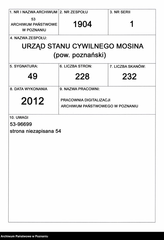 Obraz 1 z jednostki "Księga urodzeń"