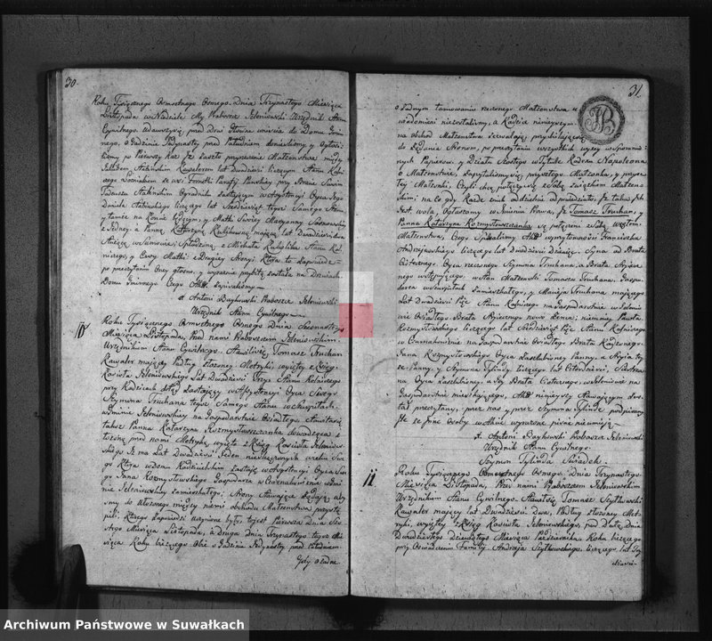 image.from.unit.number "Akta Małżeństwa Gminy Jeleniewskiey Roku 1808"