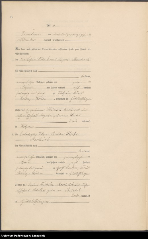 Obraz 14 z jednostki "Heiraths-Register (Neben-Register)"
