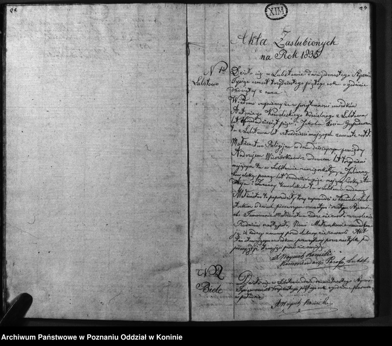 Obraz 14 z jednostki "Duplikat urodzonych, zaślubionych, zmarłych"