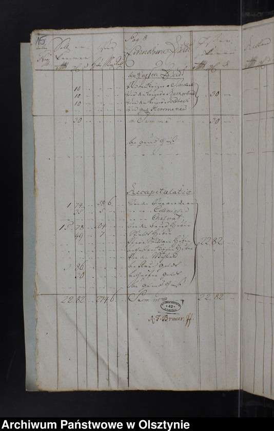 image.from.unit.number "Jahr Kirchen Rechnung der Silberbachschen Kirche aller Einnahme und Ausgabe wie auch Bau-Rechnung"