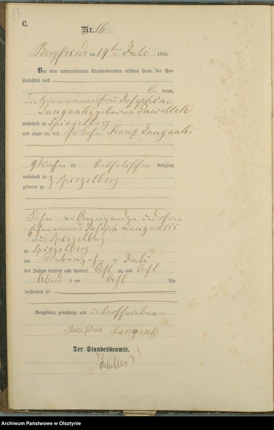 image.from.unit.number "Sterbe-Haupt-Register Nr 1 - 46"