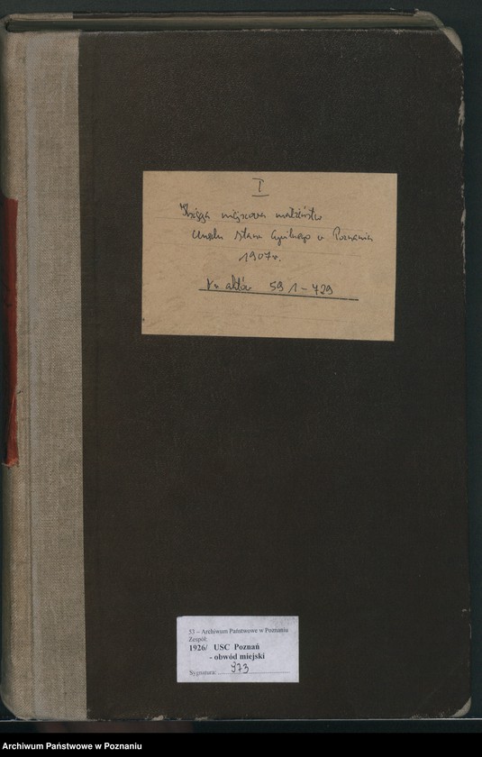 Obraz 2 z jednostki "Księga miejscowa małżeństw tom III [Rejestr główny małżeństw]"