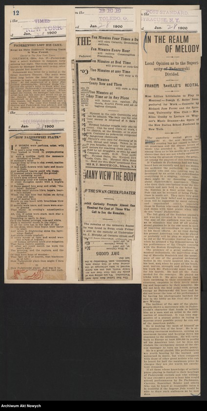 image.from.unit.number "Amèrique 1900 (Wycinki prasowe dotyczące tournée i koncertów w Stanach Zjednoczonych i Meksyku)"