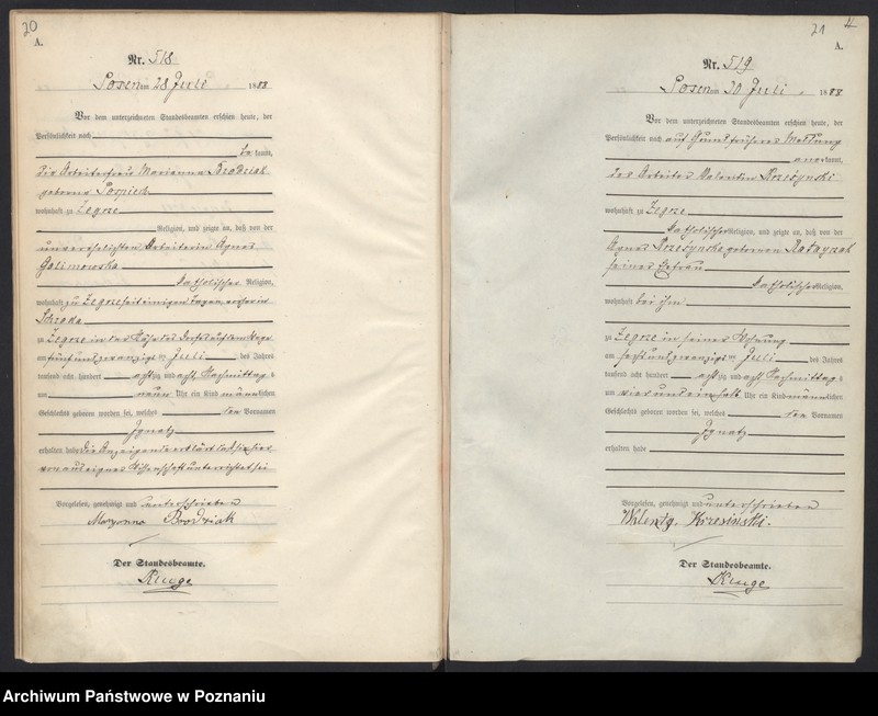 Obraz 14 z jednostki "Księga urodzeń t. II"