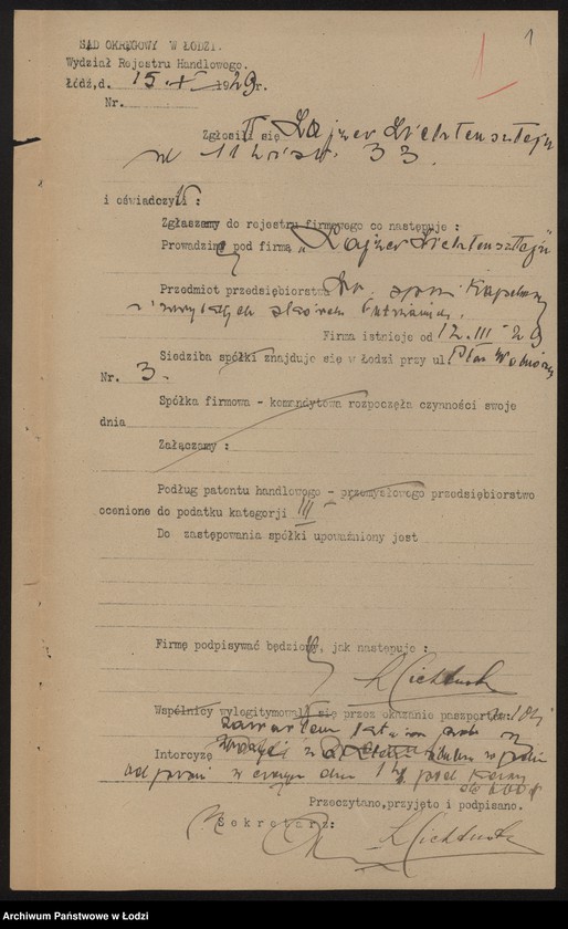 Obraz 3 z jednostki "Lajzer Lichtensztajn – drobna sprzedaż kapeluszy i zwykłych skórek futrzanych"