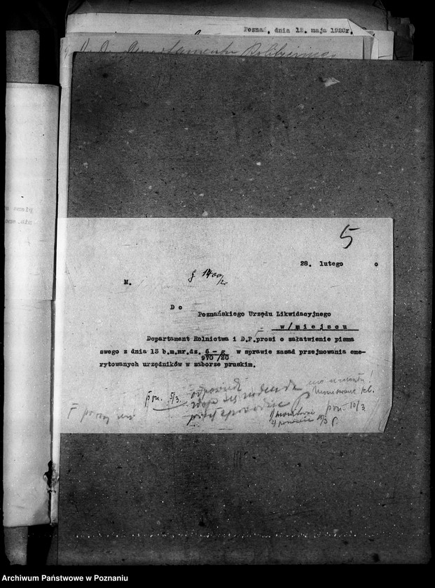 Obraz 9 z jednostki "Sprawy osobowe Departamenu Rolnictwa i Dóbr Państwowych emeryci"