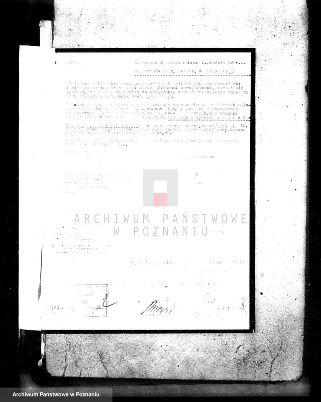 Obraz 7 z jednostki "Zatwierdzenie zakładu przemysłowo /warsztat tkacki firmy Wawel w Lubaszu pow. czarnkowski/"