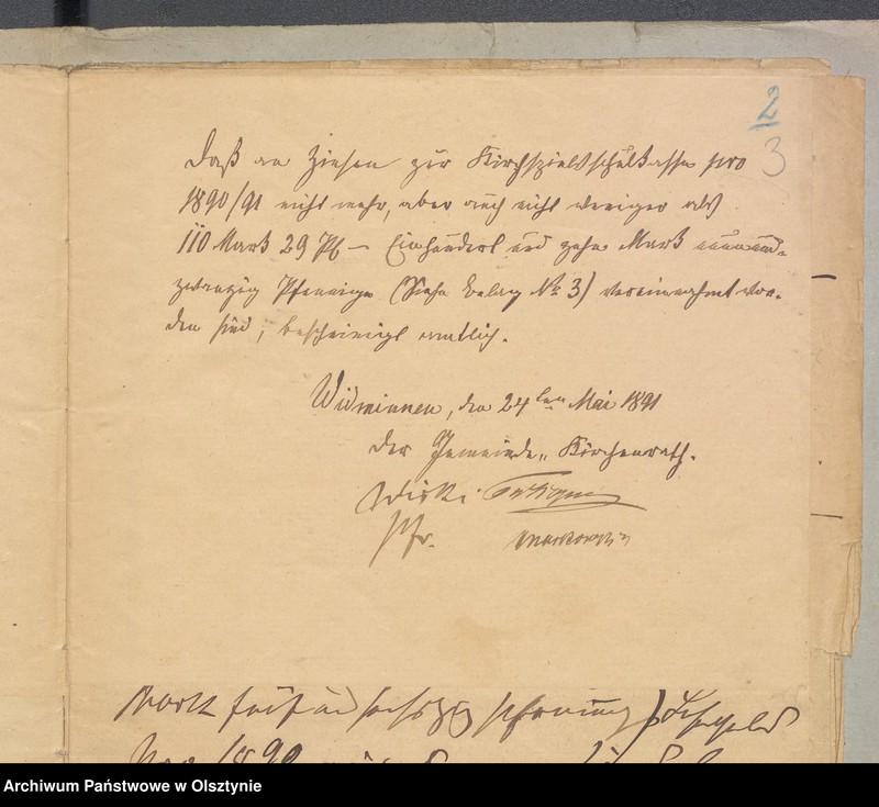 image.from.unit.number "Einnahme und Ausgabe Beläge der Kirchspiels Schulkasse in Widminnen"