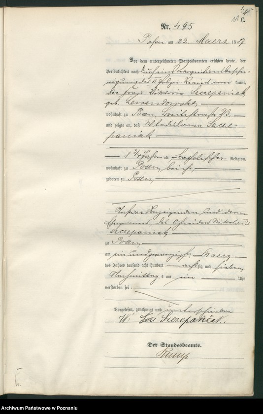 Obraz 14 z jednostki "Księga zgonów t. II"