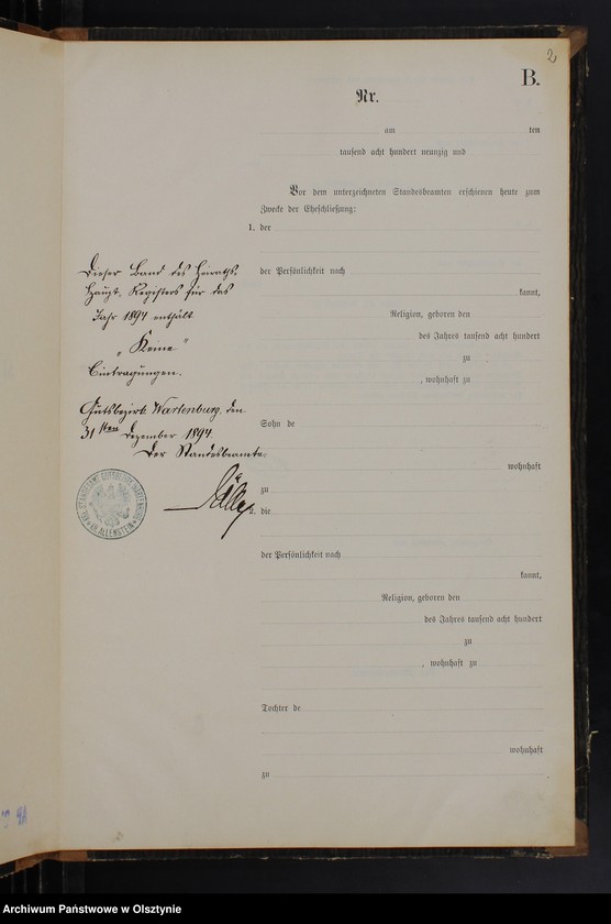 image.from.unit.number "Heiraths-Haupt-Register /wpisów nie było/"