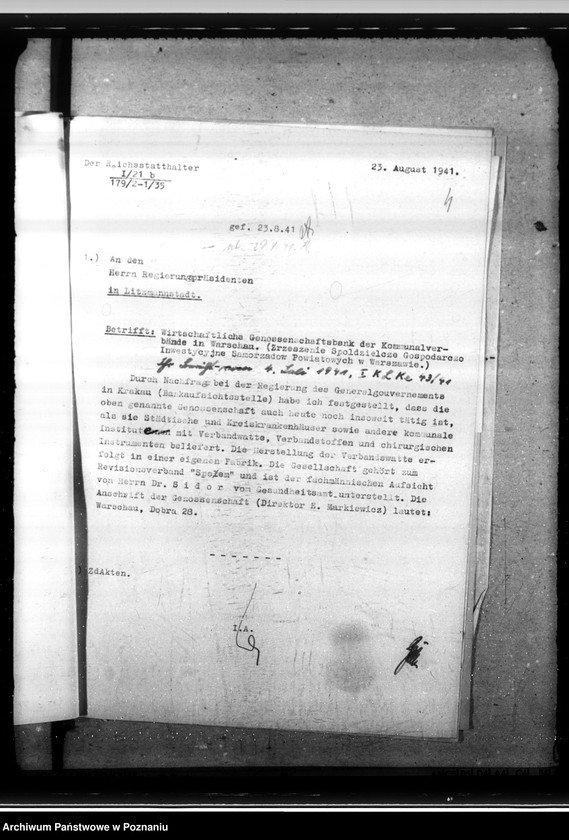 Obraz 8 z jednostki "Finanzpolitik des Landrats in Kempen (Kępno)"