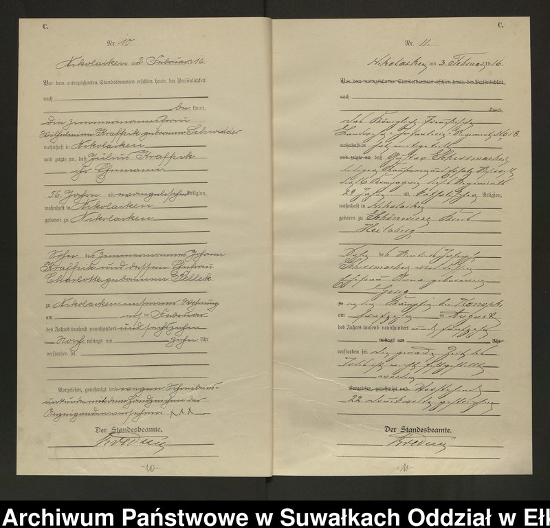 image.from.unit.number "Sterbe=Haupt=Register des Königlichen Preussischen Standes-Amtes Nikolaiken Kreis Sensburg"