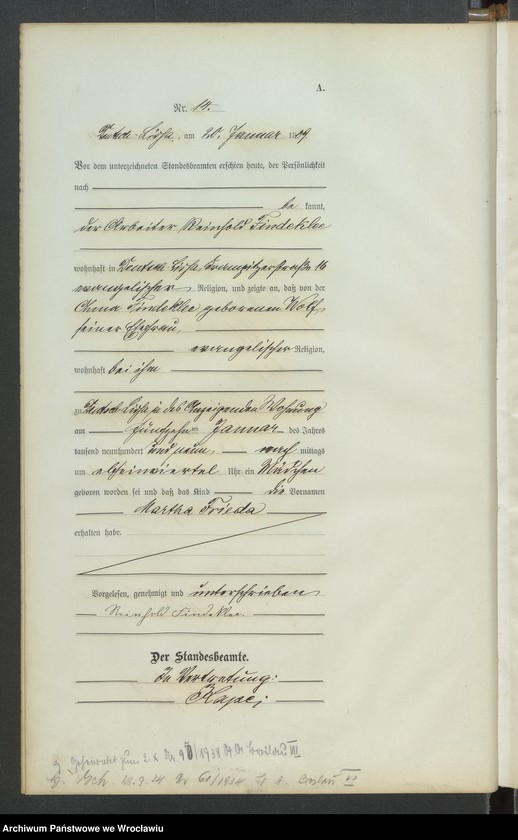 image.from.unit.number "Księga urodzeń Leśnica (Deutsch Lissa) 1909"