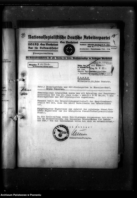 Obraz 8 z jednostki "Verein zur Fürsorge für vorschulpflichtinge Kinder, Wreschen, Schulstrasse 9."