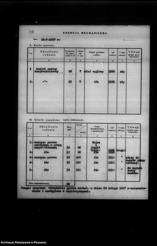 Obraz 14 z jednostki "Kwestionariusz Wodociągów Miejskiej w Rawiczu"