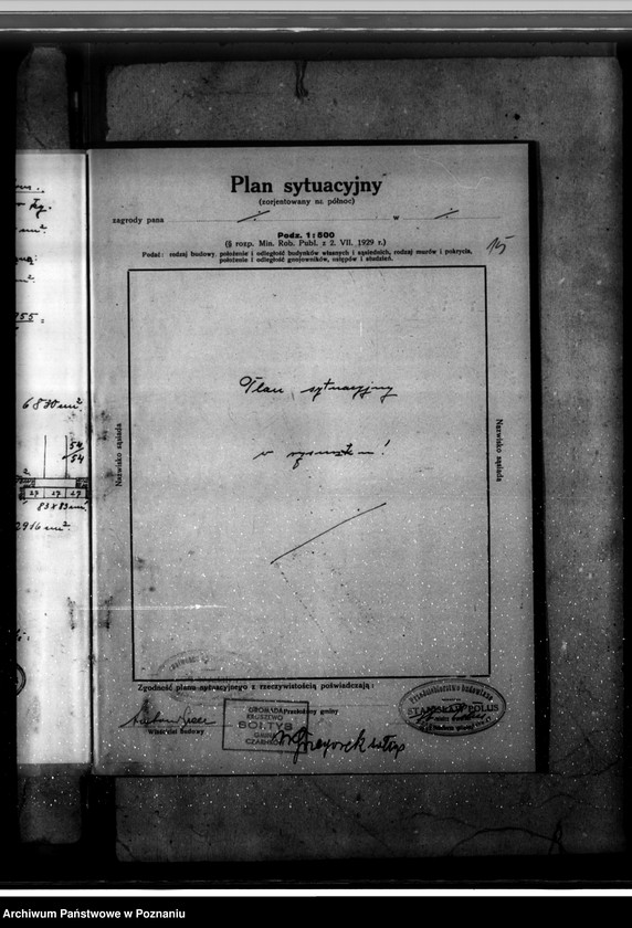 Obraz 19 z jednostki "Gorzelnia A. Prella w Bronisławkach pow. czarnkowski plan budowlany"
