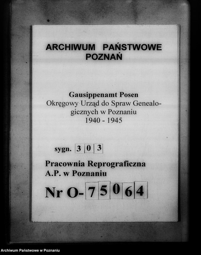Obraz 1 z jednostki "Militärkirchenbücher [sprawy związane z poszukiwaniem i przejęciem ksiąg kościelnych w garnizonowych kościołach]"