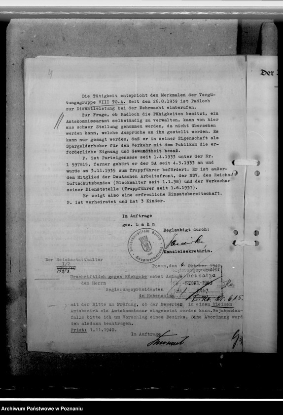 Obraz 8 z jednostki "Padloch, Kurt - komisarz obwodowy"