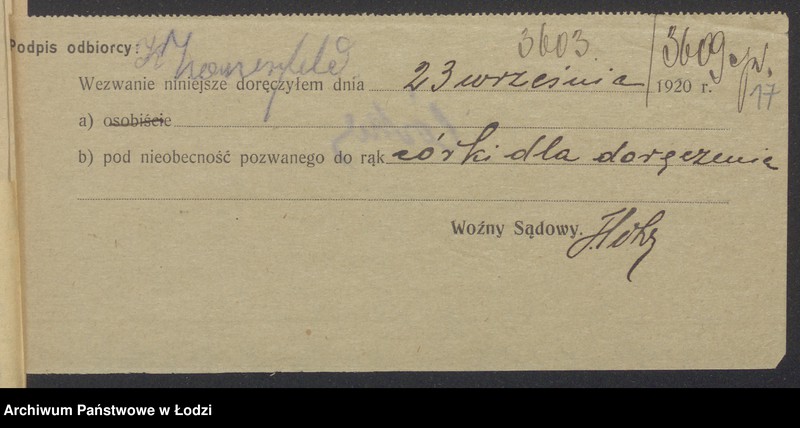 Obraz 19 z jednostki "Mordka Sommerfeld- sprzedaż przędzy i manufaktury"