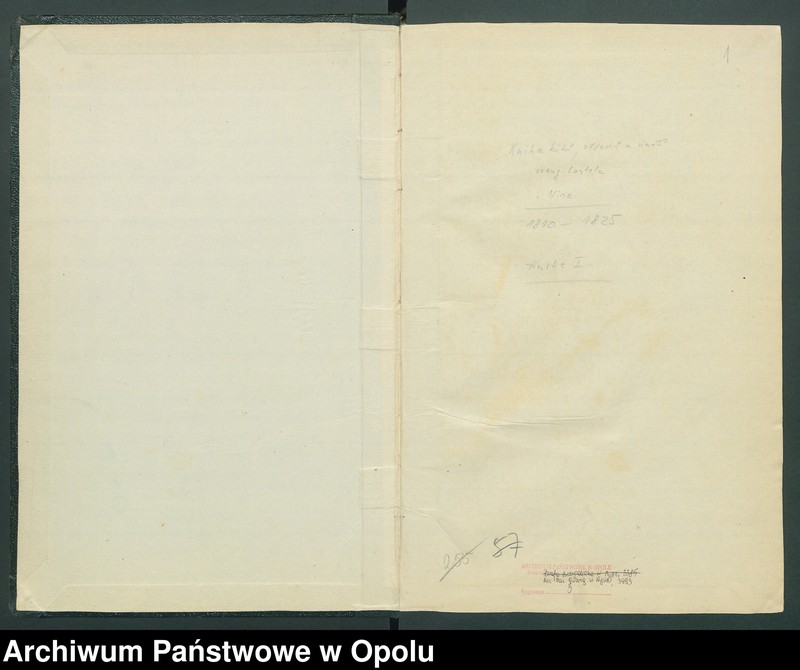 image.from.unit.number "[Księga metrykalna parafii ewangelickiej w Nysie. Chrzty, małżeństwa i zgony z lat 1810-1825]"