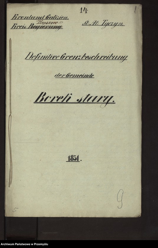 Obraz z jednostki "Definitive Grenzbeschreibung der Gemeinde Borek stary [Ostateczny opis granic gminy]"