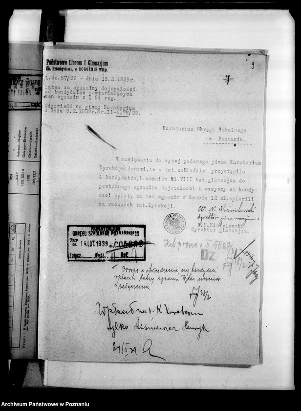 Obraz 12 z jednostki "Podstawowe Liceum i Gimnazjum Koedukacyjne- Rogoźno [spis abiturientów i eksternistów]"