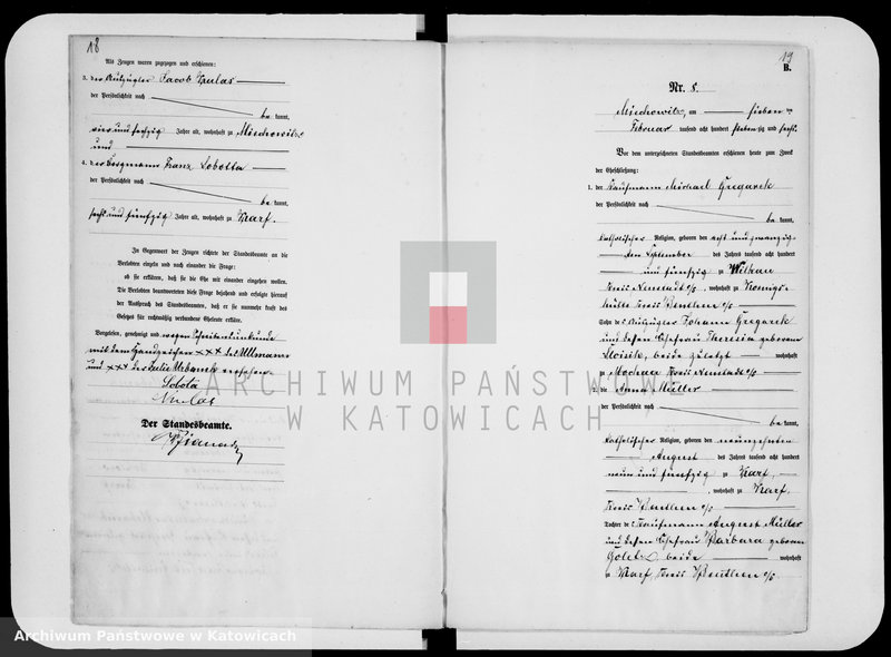 image.from.unit.number "Księga małżeństw za rok 1876 [nr 1 - 67]"