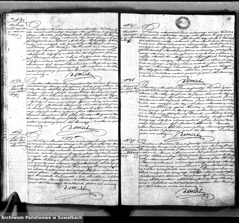 image.from.unit.number "Księga Duplikat Aktów Urodzonych Zmarłych i Zaślubionych Sporządzona na Rok 1842-ci Parafii Mirosławskiey"