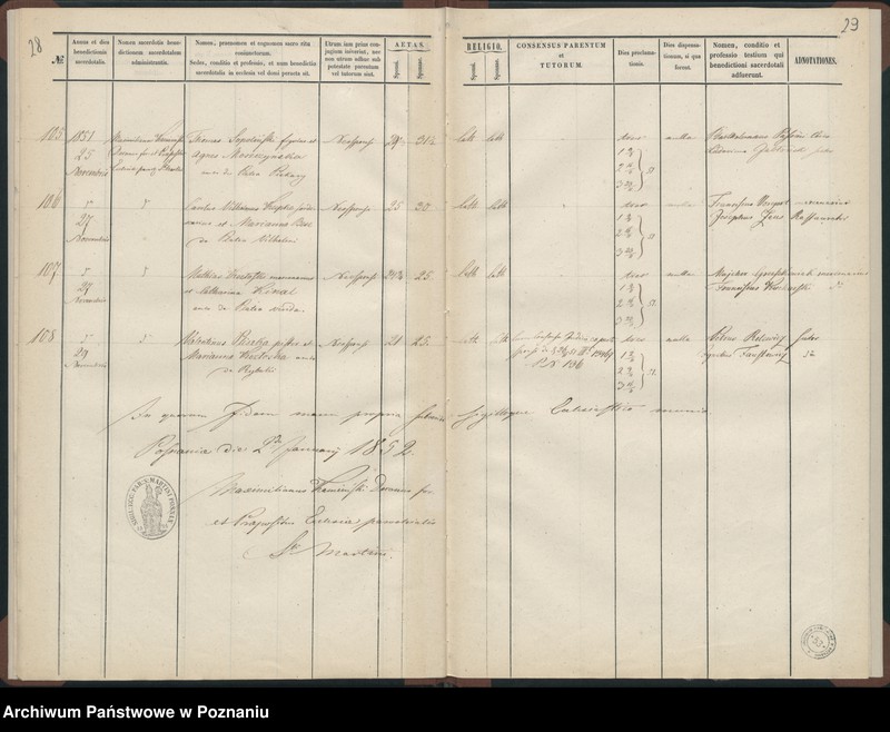 Obraz 17 z jednostki "Księga małżeństw"