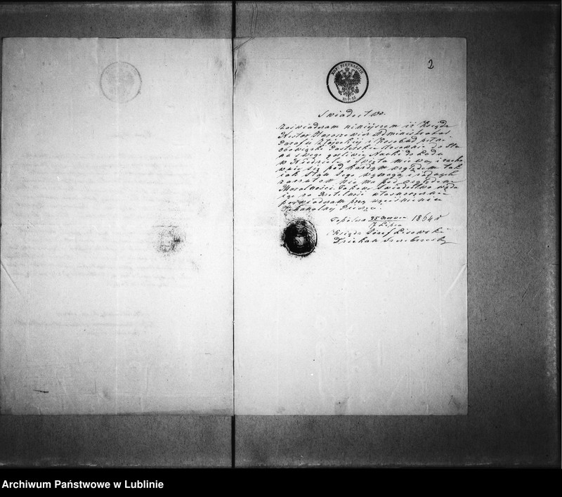 Obraz 6 z jednostki "Akta Konsystorza Chełmskiego. Nestor Horoszewicz [administrator parafii Złojec i Kosobudy, proboszcz parafii Chmielek]"