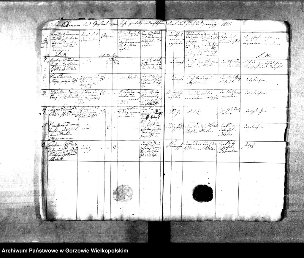 image.from.unit.number "Duplikate der Kirchenbücher von der Parochie Liebenow (Lubno)"