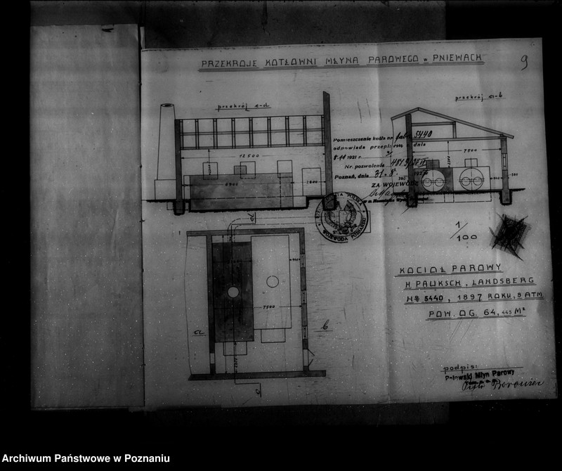 Obraz 13 z jednostki "Młyn parowy w Pniewach powiat szamotulski nr woj. 5992"