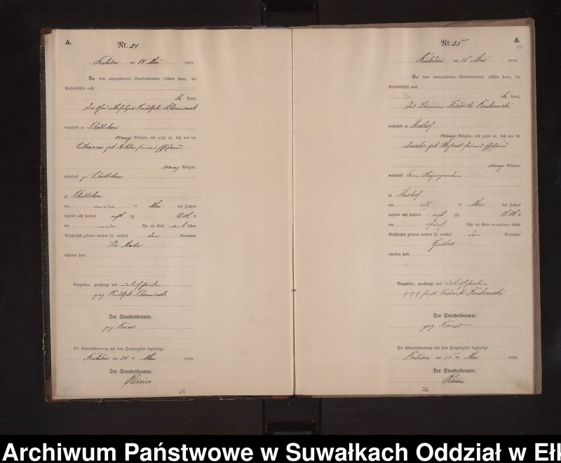 image.from.unit.number "Geburts-Neben-Register des Preussischen Standes-Amtes Stasswinnen Kreis Loetzen"