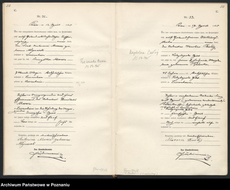 Obraz 19 z jednostki "Księga miejscowa zgonów"