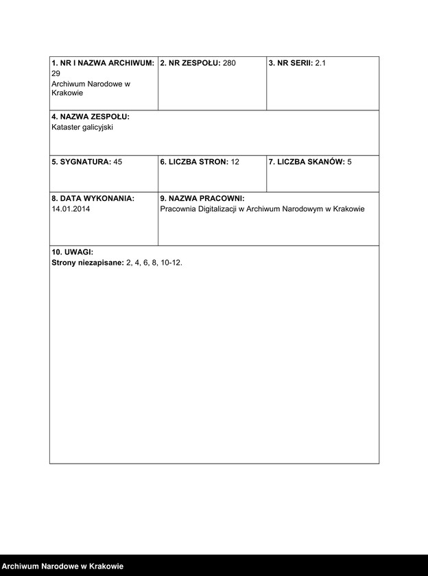 image.from.unit.number "Dorf Biadoliny Szlacheckie in Galizien Bochniaer Kreis"