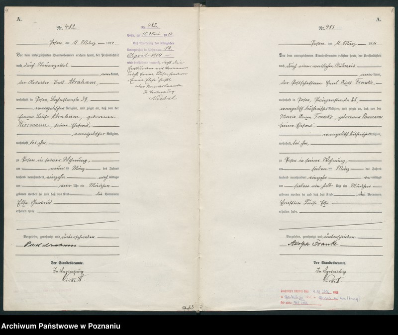 Obraz 5 z jednostki "Księga miejscowa urodzeń tom II [Rejestr główny urodzeń]"