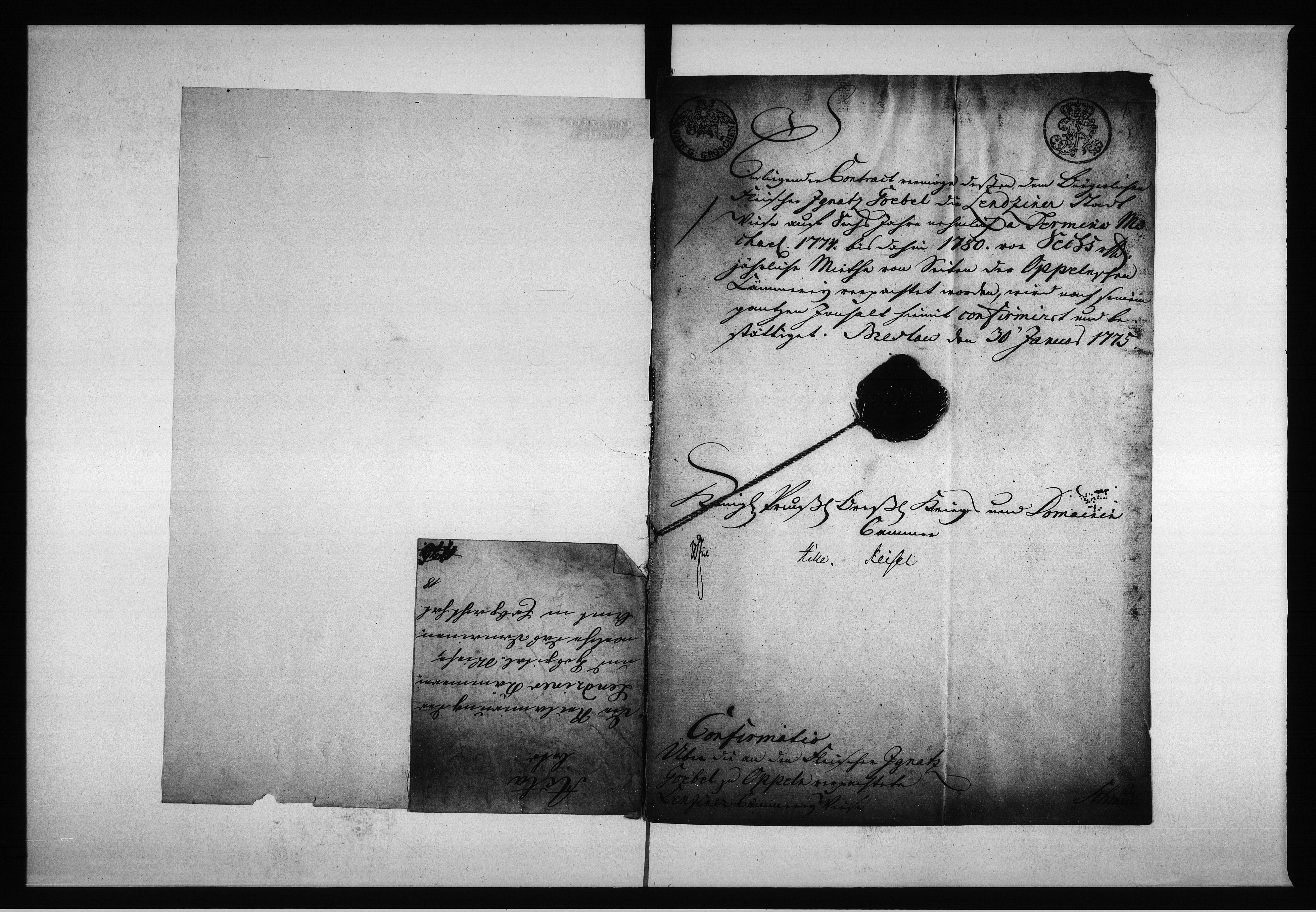 Obraz 6 z jednostki "Acta betr[effend] die Reclamierung der Lendziner Kämmerei- und Hospital - Wiese, welche das Domaineneamt in Erbpacht hat."