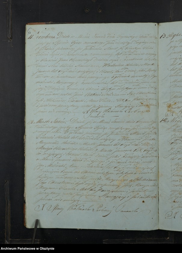 image.from.unit.number "Akta Urodzenia, Małżeństw, Zeyścia Parafij Janowskiej Powiatu Przasnyskiego w Gubernij Płockiej z roku 1852"