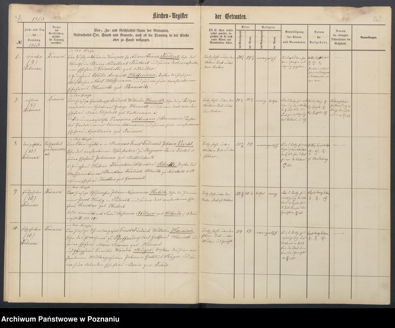 Obraz 19 z jednostki "Duplikat der Taufen, Trauungen, Begräbnisse"