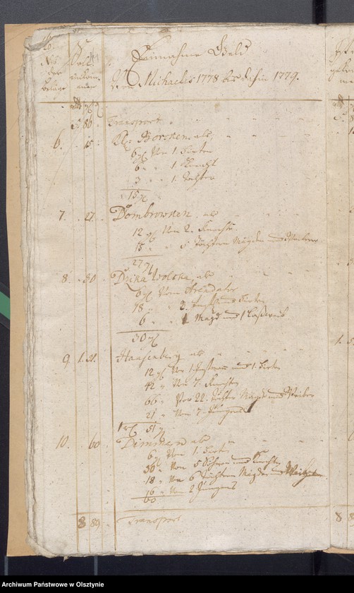 image.from.unit.number "Kobultische Kirchen Jahres Rechnung über Einnahme und Ausgabe Geld"