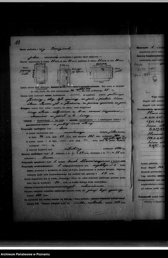 image.from.unit.number "Tartak parowy R. Nitsche w Boruji Starej powiat wolsztyński nr woj. kotła 4552"