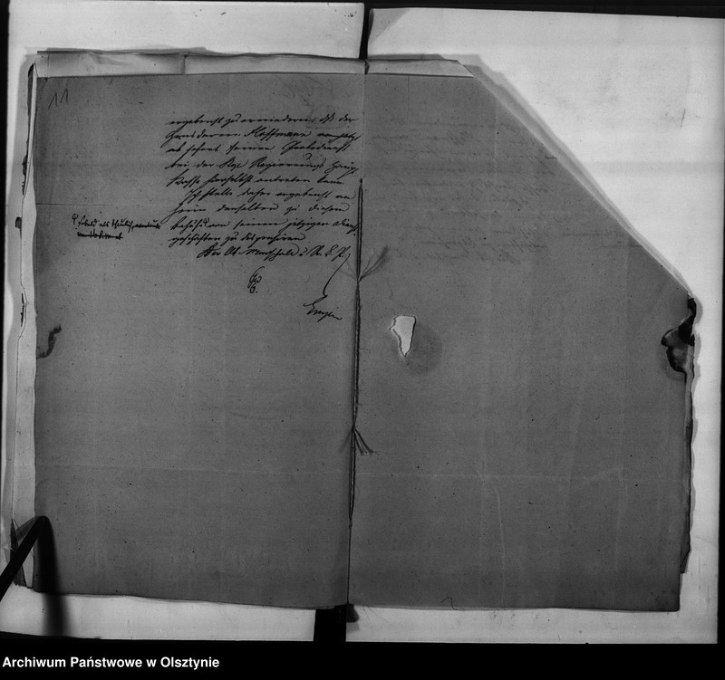 image.from.unit.number "Anstellung des Gensdarm Hoffmann [Johann Friedrich] als Regierungs-Haupt Kassesdiener"