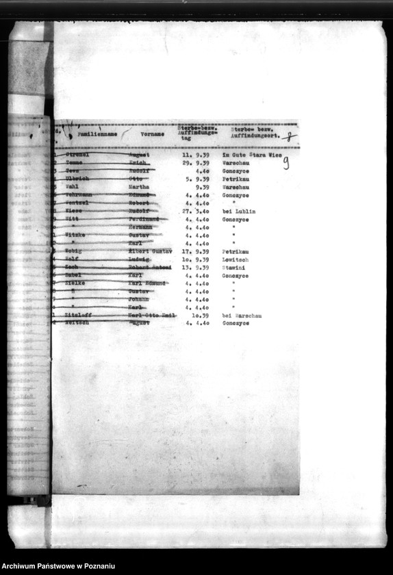 Obraz 13 z jednostki "Schriftwechsel mit Berlin- z Urzędu Stanu Cywilnego i Min. Spraw Wewnętrznych - w sprawie wystawienia świadectw zgonu"