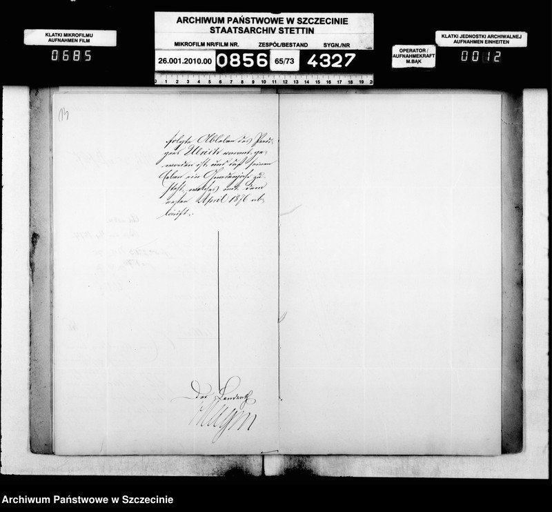 image.from.unit.number "Kontrolle über die Anstellung der Geistlichen in Folge des Gesetzes vom 11. Mai 1873 im Kreise Belgard"