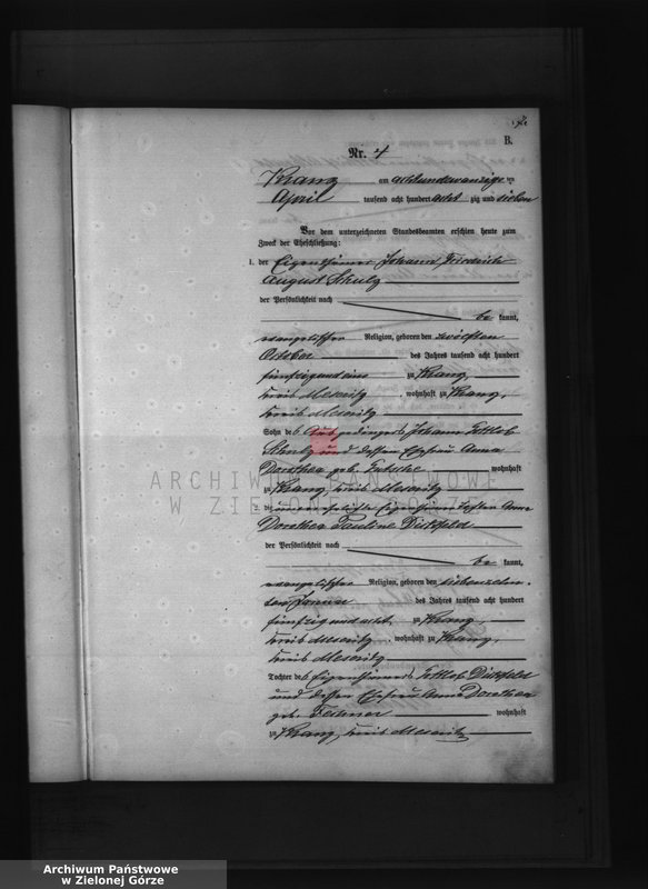 Obraz 9 z jednostki "Heirats-Haupt-Register"