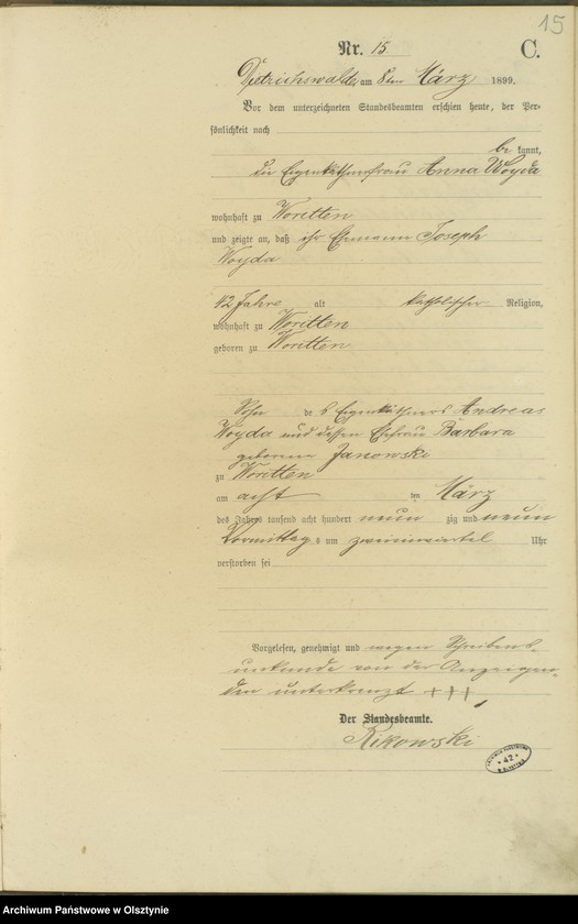 image.from.unit.number "Sterbe-Haupt-Register Nr 1 - 61"