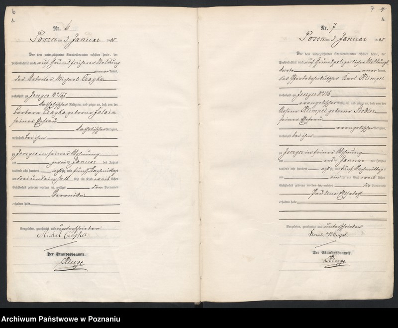 Obraz 7 z jednostki "Księga urodzeń t. I"