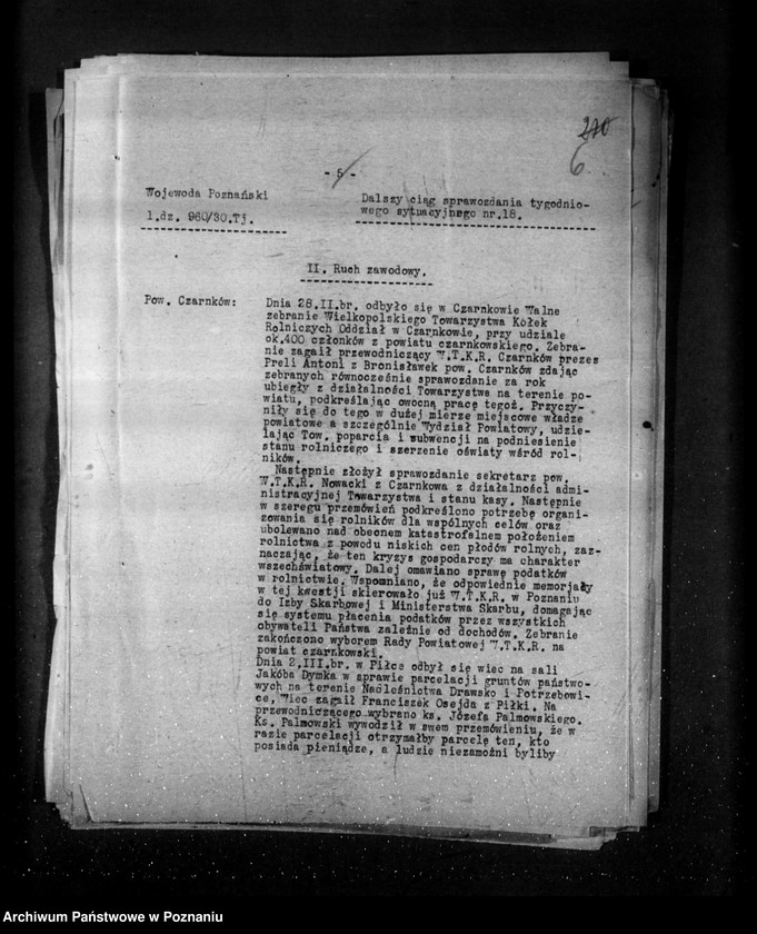 Obraz 11 z jednostki "Sprawozdania sytuacyjne tygodniowe za czas od 1 marca do dnia 28 marca 1930 r. /nr 18-21/"