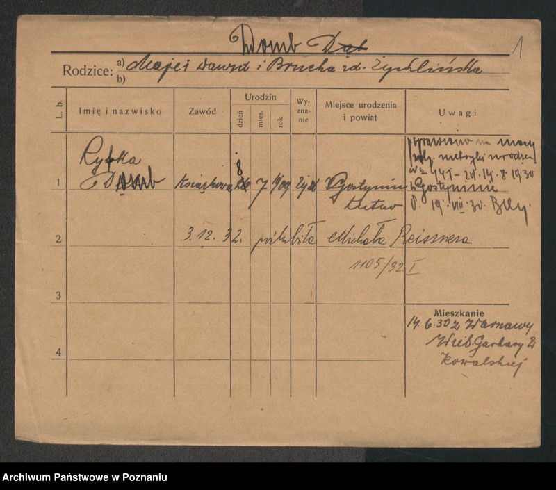 Obraz 3 z jednostki "Dąb (Domb - Dąbrowski (żony, wdowy)"